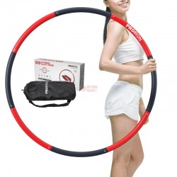PROIRON Fitness Hula Hoop 1.8 kg, Black/Red, 73 - 98 cm wide, 8 sections